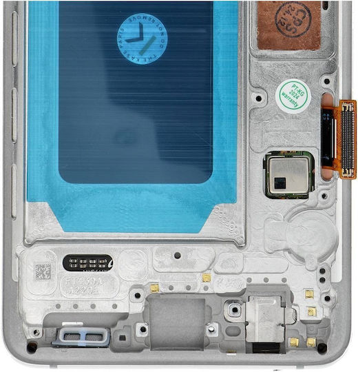 Екран Fixcell Display със Сензорен Механизъм и Рамка за Samsung S10 G973 (Бял)