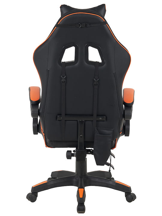 Shally Dogan Геймърски стол с RGB осветление Оранжев