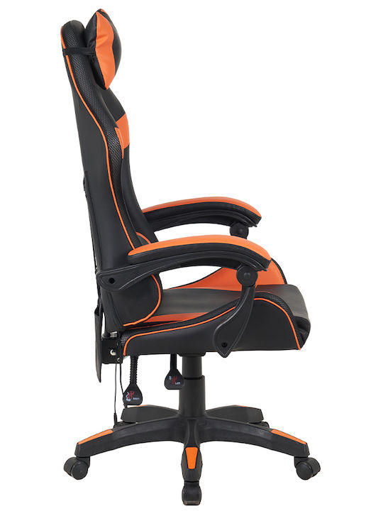 Shally Dogan Геймърски стол с RGB осветление Оранжев