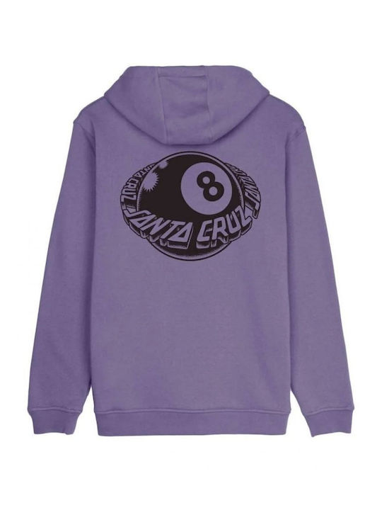 Sweatshirt with Hood Purple