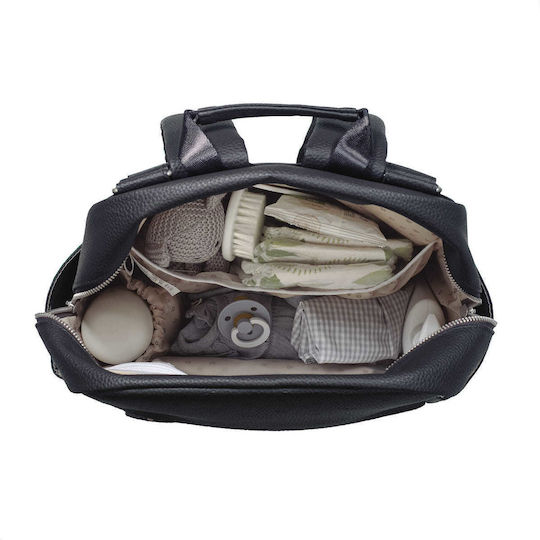 Pasito a Pasito Diaper Bag London Black 35x38x16cm.