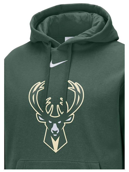 Milwaukee Bucks Φούτερ με Κουκούλα Πράσινο
