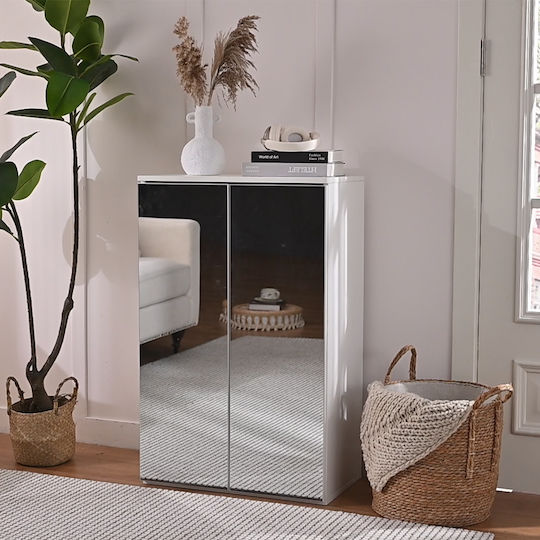 Ξύλινη Παπουτσοθήκη Μπεζ Μ60xΠ32xΥ95cm