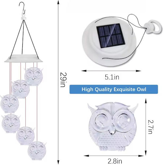 Hanging Solar Light Flowerpot Warm White with Photocell IP55