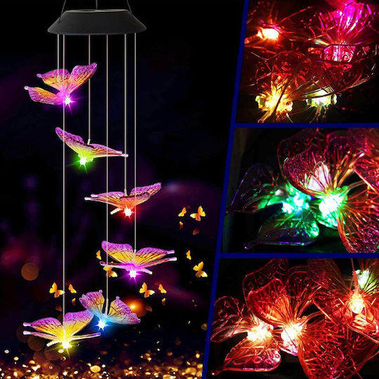 Hanging Solar Light Flowerpot Warm White with Photocell IP55