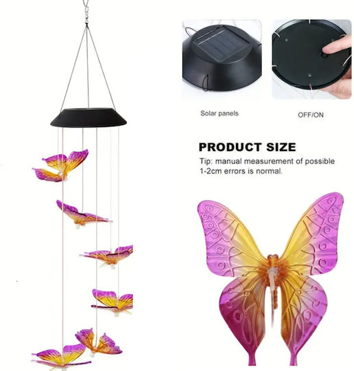 Hanging Solar Light Flowerpot Warm White with Photocell IP55