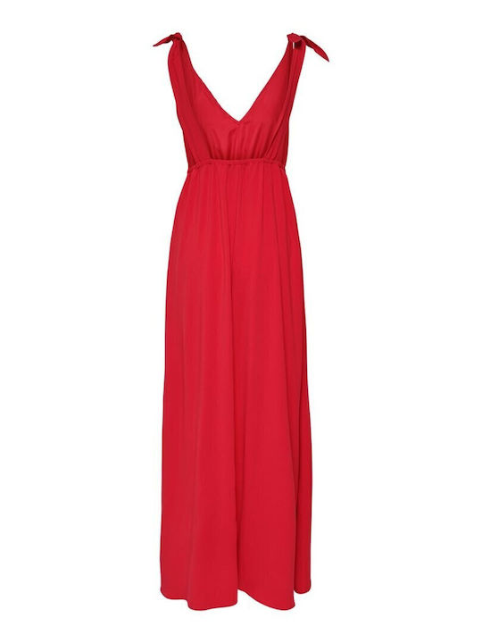 Summer Maxi Wrap Dress Orange
