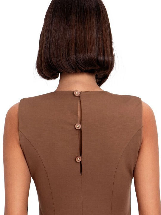 Midi Shirt Dress Dress Camel