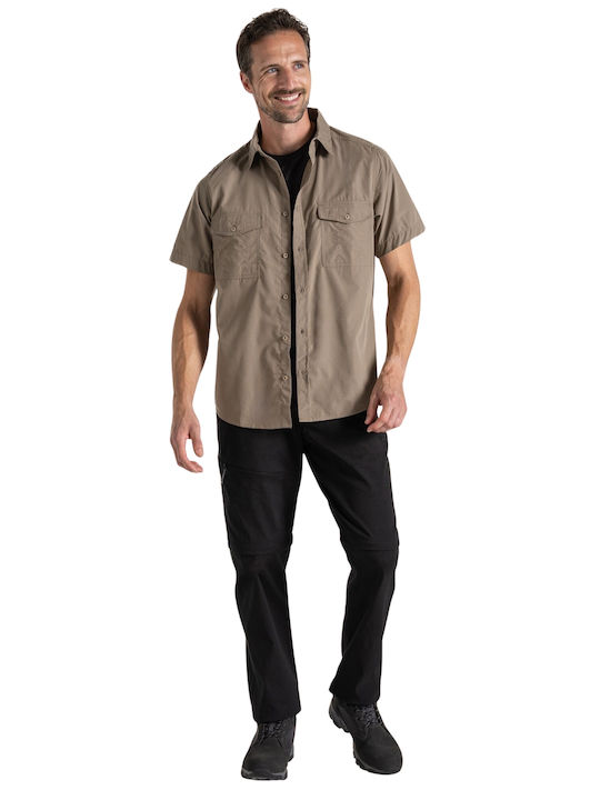 Short-sleeved Shirt Beige