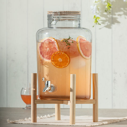 Secret de Gourmet Диспенсър за напитки Стъклен с чучурче 8лт