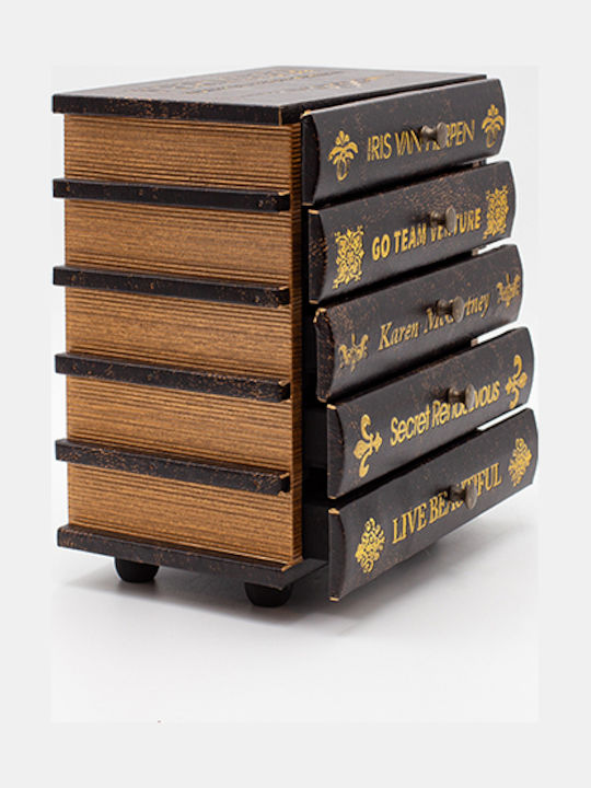 Wooden Book Decorative Box