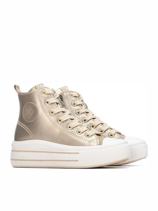 Παιδικά Sneakers High Χρυσά