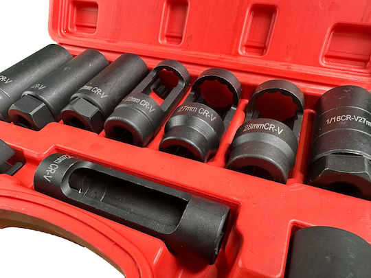 Gebo Tools 10 Stück Lambda Sensor Steckschlüssel Set