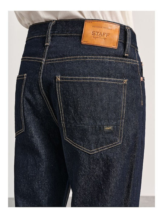 Martin Men's Jeans Pants with Relaxed Straight Fit Blue