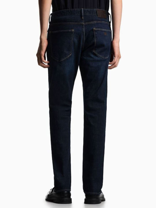 Men's Jeans Pants with Slim Fit Blue Denim