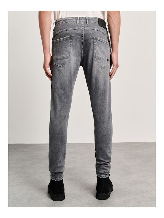 Flexy Ανδρικό Παντελόνι Τζιν με Skinny Εφαρμογή Γκρι