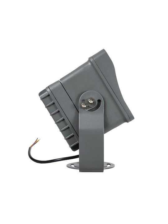 GloboStar Flood-xena Außenstehlampe LED Wall Washer 24W mit Warmes Weiß Licht IP65 Graues