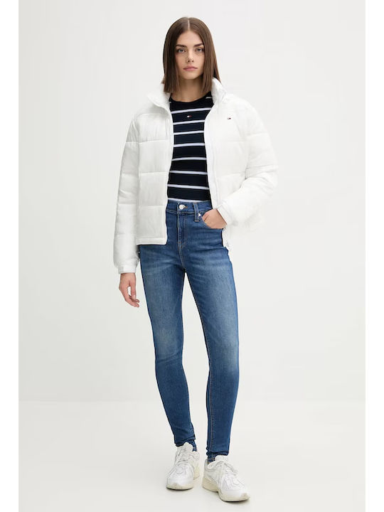 Damen Puffer Jacke für Winter White
