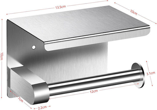 Verk Group Wandmontiert Papierhalter Silber