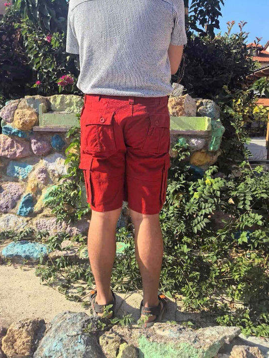 Herrenshorts Cargo Red