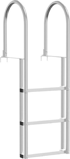 vidaXL 3 Steps Boat Ladder