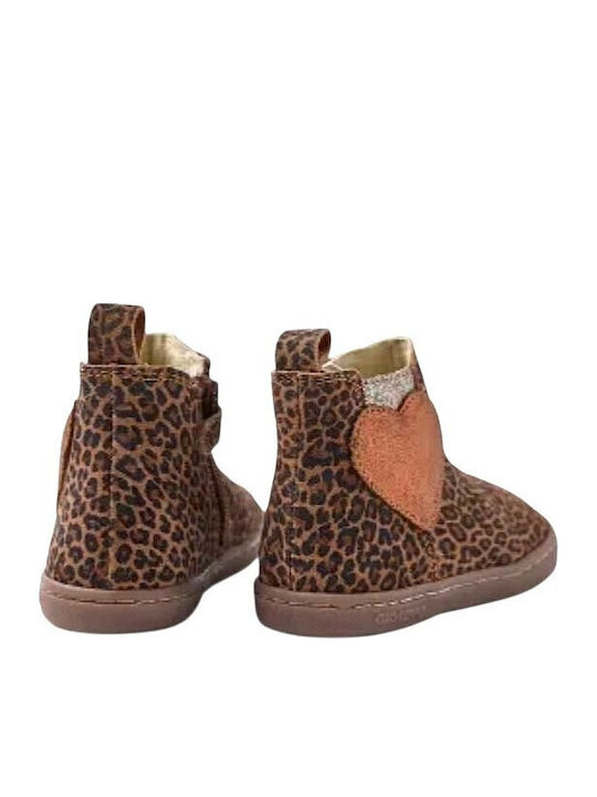 Ghete Suede Pentru Copii Barefoot Cu Fermoar Maro