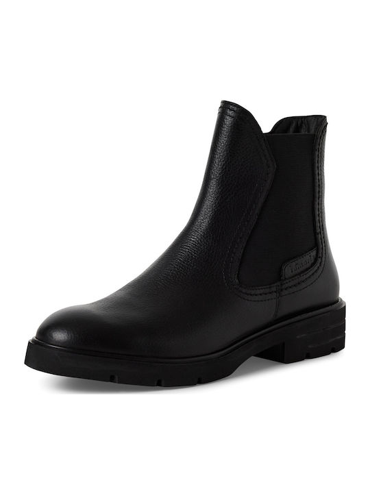 Leather Women's Ankle Boots Black