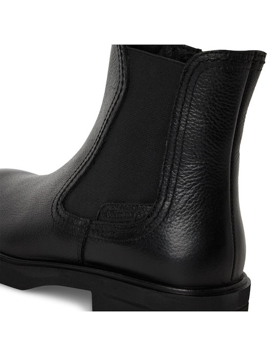 Leather Women's Ankle Boots Black