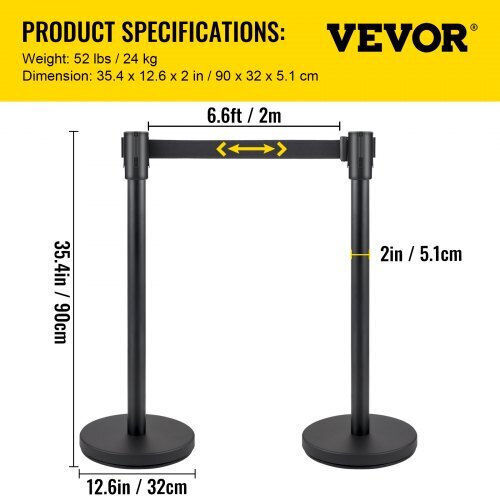 Vevor Belt Black GLZHSHDJTDTT4MW28V0