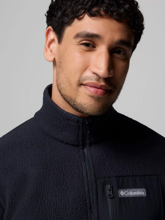 Ridge Ανδρική Ζακέτα Fleece Μαύρη