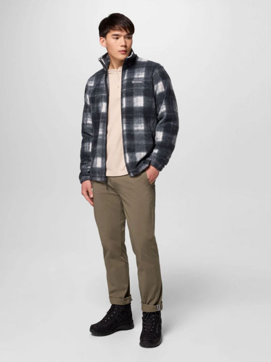 Steens Mountain Men's Fleece Cardigan Gray