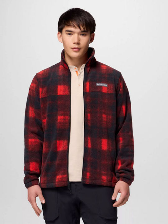 Steens Mountain Men's Fleece Cardigan Red