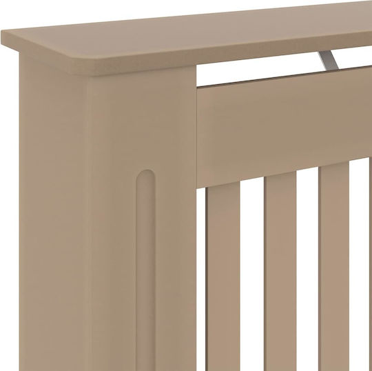 vidaXL Brown Particleboard Radiator Cover 78x19x81.5cm 2 Pieces