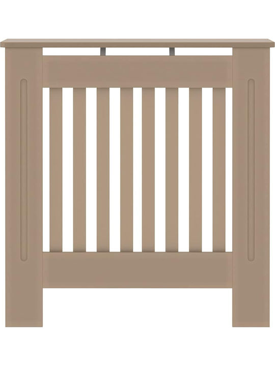 vidaXL Brown Particleboard Radiator Cover 78x19x81.5cm 2 Pieces