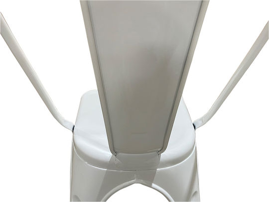 Outdoor-Stuhl Metallisch White 44x49x84εκ.