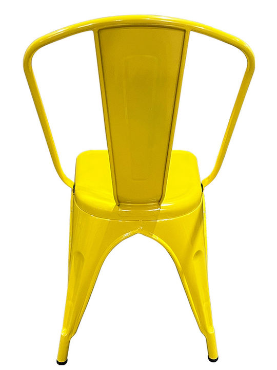 Outdoor-Stuhl Metallisch Yellow 44x49x84εκ.