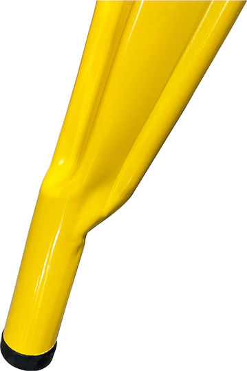 Scaun de exterior Metalic Galben 44x49x84cm