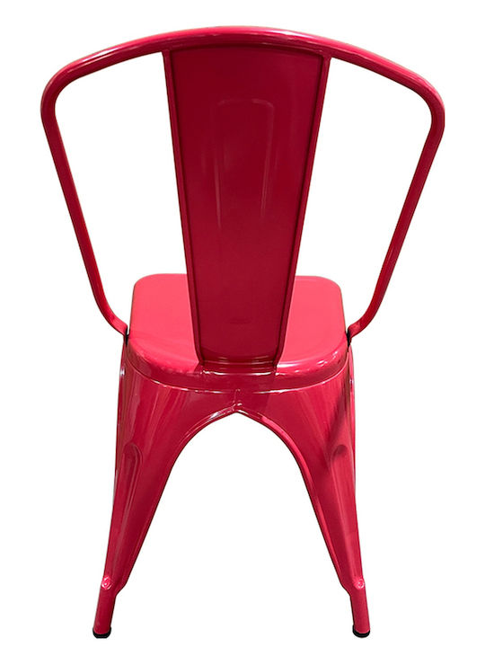 Outdoor Chair Metallic Red 44x49x84cm