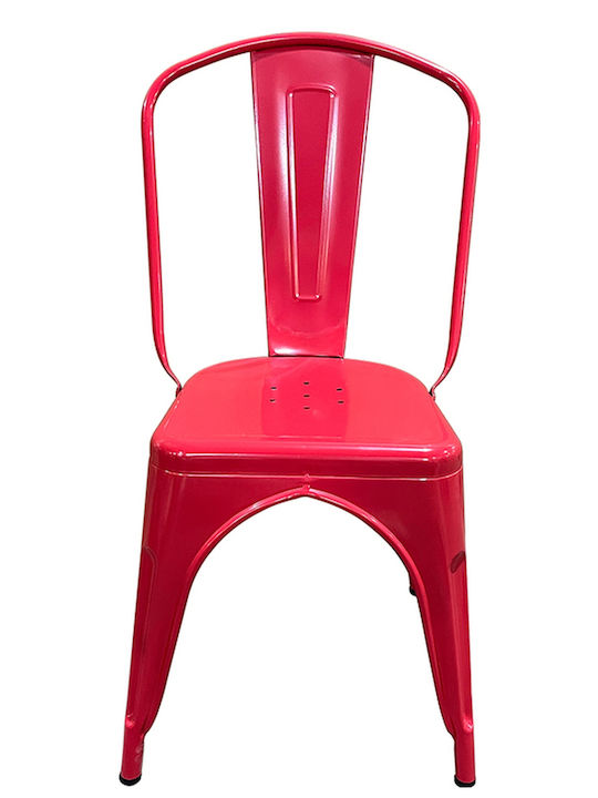 Outdoor Chair Metallic Red 44x49x84cm