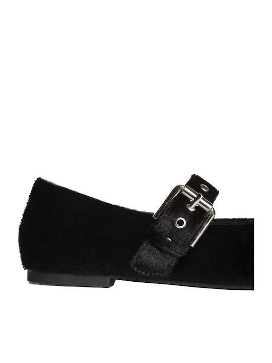 Fabric Ballerinas Black