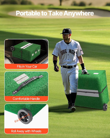 Vevor 90 In Pitching Mound Portable Pitcher Mound Baseball Training Softball