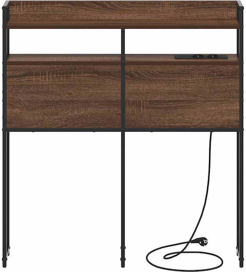 vidaXL Wooden Bed Headboard Brown Oak 100x98cm