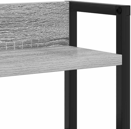 vidaXL Wooden Bed Headboard Gray Sonoma 100x98cm