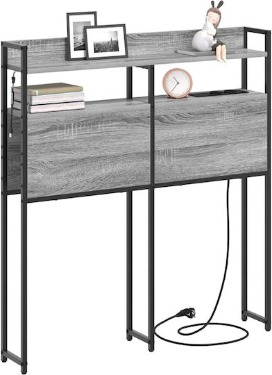 vidaXL Wooden Bed Headboard Gray Sonoma 100x98cm
