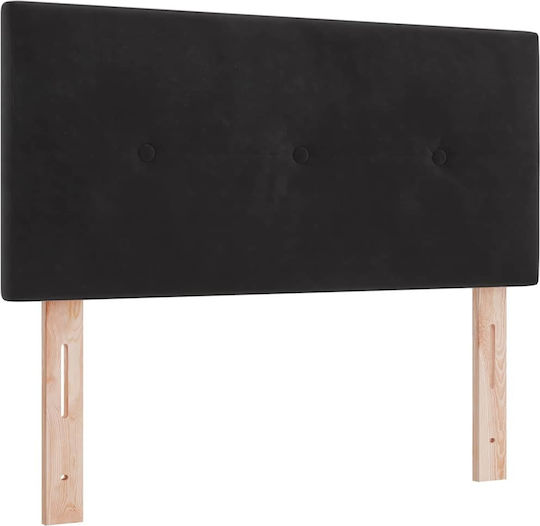vidaXL Fabric Bed Headboard Black 100x88cm