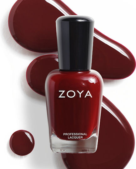 Zoya Gloss Nail Polish Long Lasting Quick Dry Red Mila 15ml