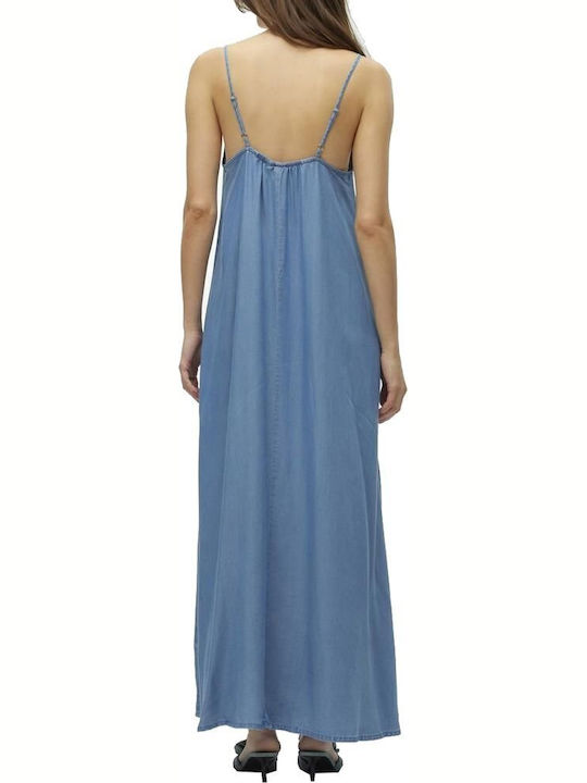 Harper Summer Maxi Dress Medium Aged Denim