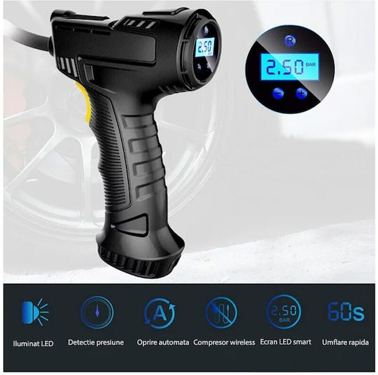 Autoreifenpumpe Wiederaufladbar mit Batterie 12V