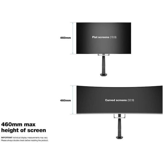 Multibrackets Schreibtisch Halterung Monitor bis 32" mit Arm (MB-2611)