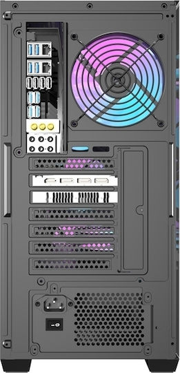 DS900WS Gaming Midi Tower Computer Case with Side Window Black